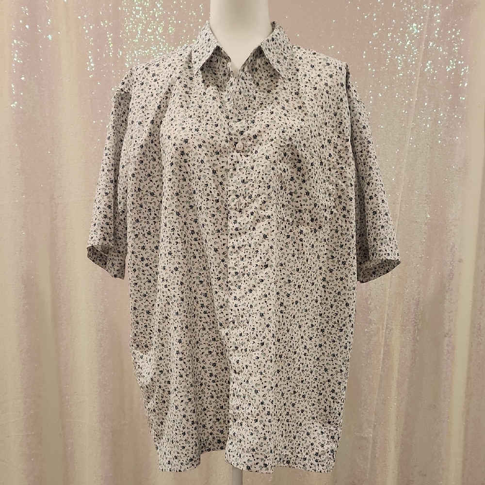 George Men's Floral Casual Button Down Shirt